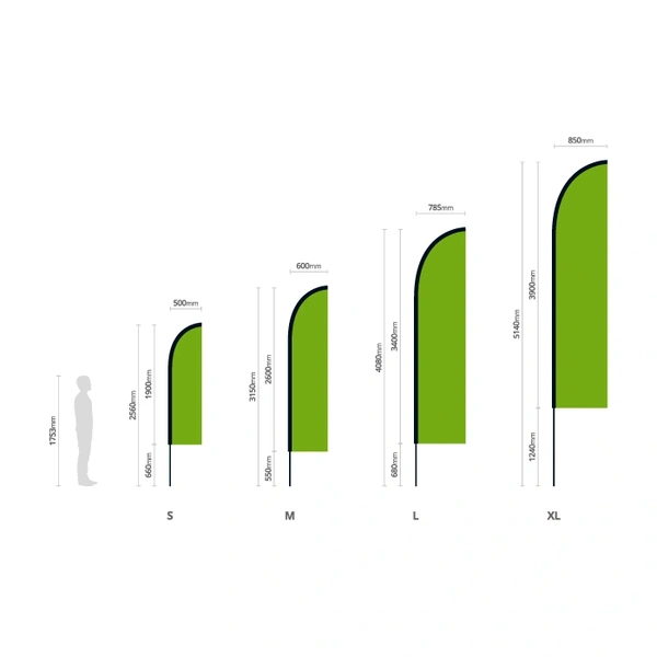  Flags - Feather - Dimensions - 700px